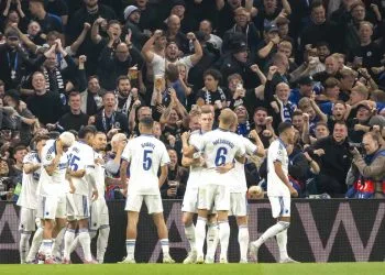 Il Copenaghen esulta in Champions League (Foto ANSA)