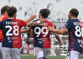 L'esultanza della Virtus Verona (da facebook.com/usvirtusvb)