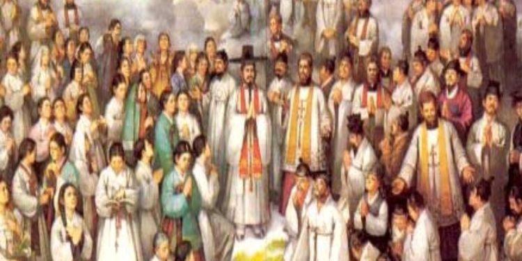 Santi Andrea Kim Tae-gon, Paolo Chong Ha-sang e compagni (Foto Web)