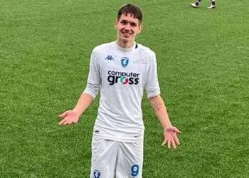 Bogdan Popov con la maglia dell'Empoli (da Facebook)