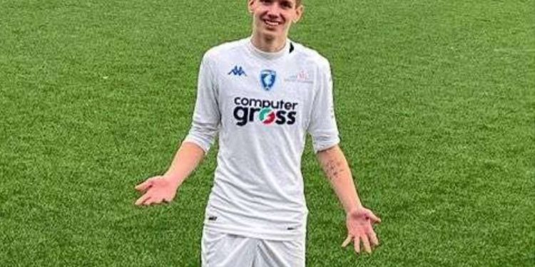 Bogdan Popov con la maglia dell'Empoli (da Facebook)