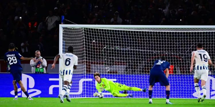 Rigore in PSG Atalanta (Foto: Web)