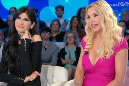Pamela Prati e Valeria Marini a Domenica In