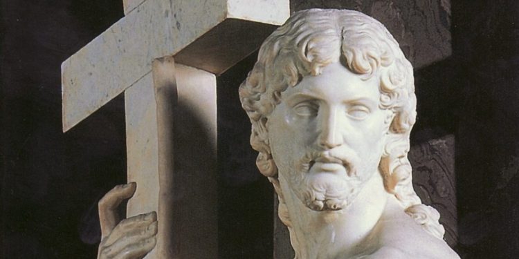 Michelangelo, "Cristo risorto" o "Cristo della Minerva" (1519-1521, particolare)