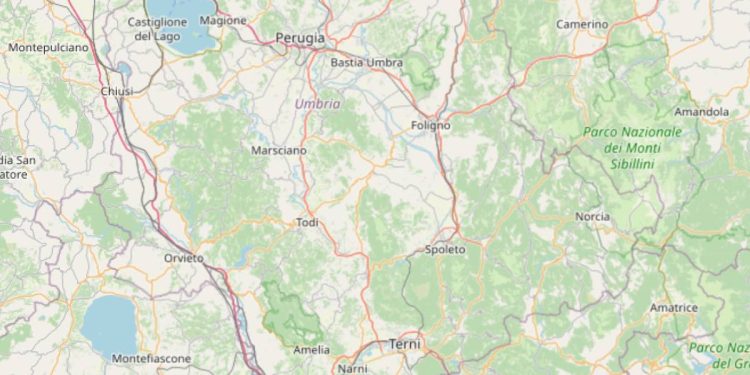 Terremoto oggi a Perugia