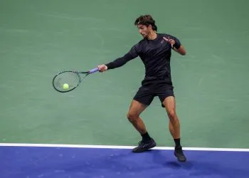 Lorenzo Musetti qui agli ultimi Us Open (Foto ANSA)
