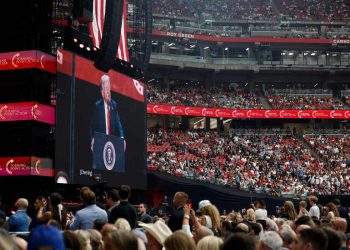 Un momento dei funerali di Charlie Kirk (Ansa)