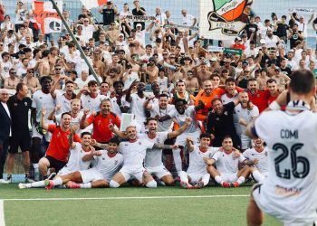 L'esultanza della Pro Vercelli (fcprovercelli.it)