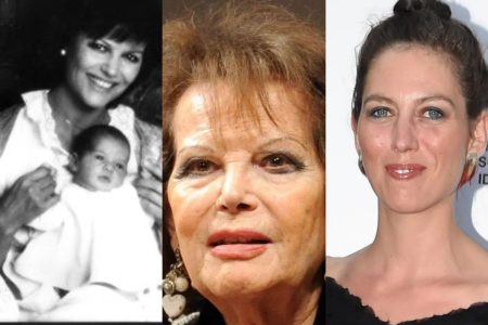 Claudia Cardinale e i figli