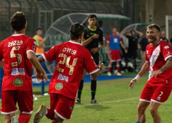 L'esultanza dell'Altamura (da facebook.com/TeamAltamura)