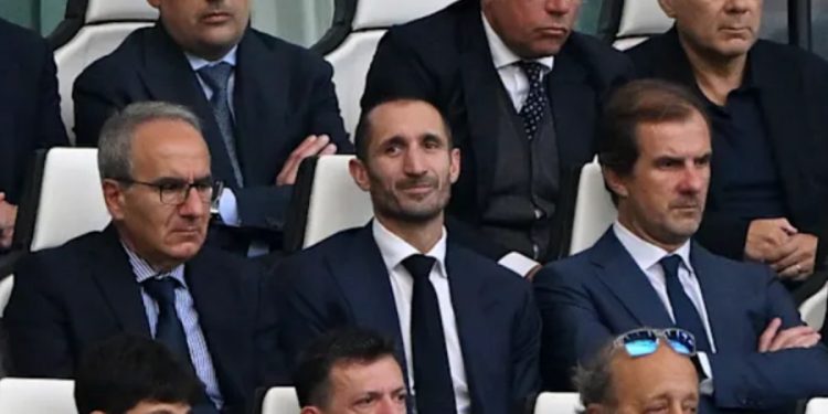 Giorgio Chiellini e la dirigenza Juventus (Foto: Web)