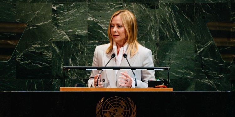 Giorgia Meloni all'ONU