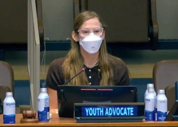 Violet Affleck all'ONU