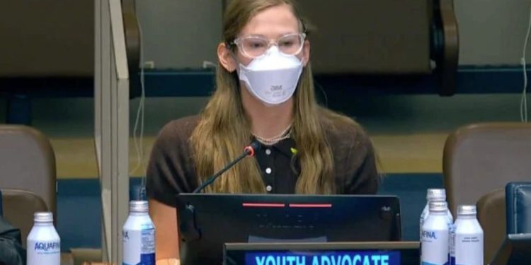 Violet Affleck all'ONU
