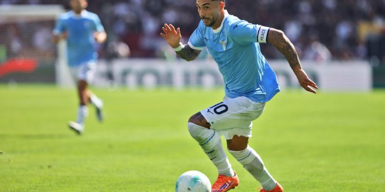 Mattia Zaccagni, capitano della Lazio (Foto Ansa)