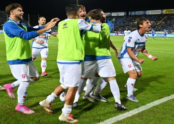 L'esultanza del Novara (novarafootballclub.it)