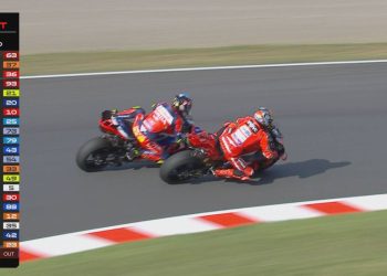 Motegi, Marc Marquez su Acosta (Foto: screen MotoGp)