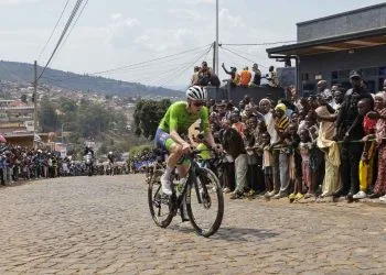 Tadej Pogacar ai Mondiali ciclismo 2025 (Foto ANSA)