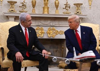 Benjamin Netanyahu e Donald Trump alla Casa Bianca (Ansa)