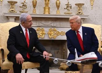 Benjamin Netanyahu e Donald Trump alla Casa Bianca (Ansa)