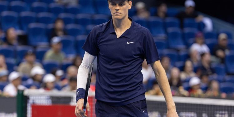 Jannik Sinner, qui al Pechino Open 2025 (Foto ANSA)
