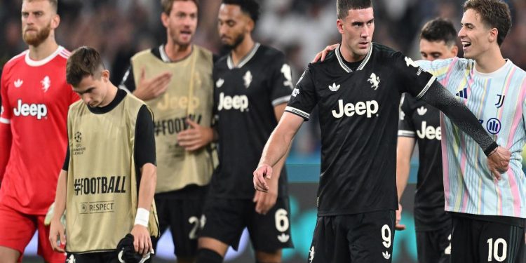 La Juventus in Champions League (Foto Ansa)