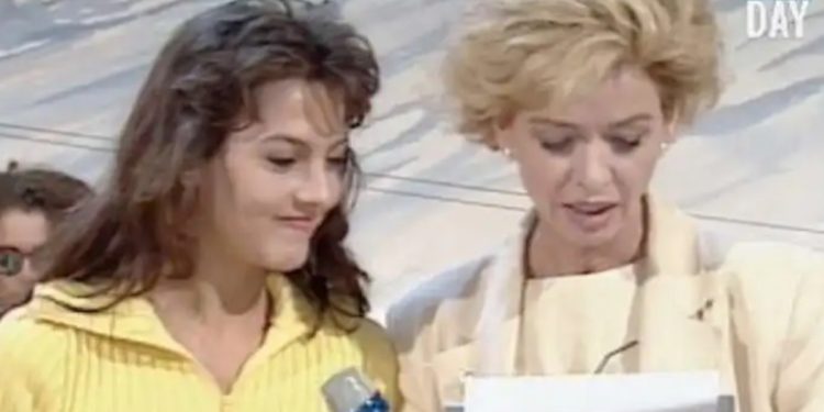 Miriana Trevisan a 'Non è la Rai' con Enrica Bonaccorti. (Foto: Web)