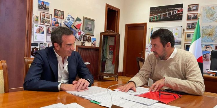 Roberto Occhiuto e Matteo Salvini