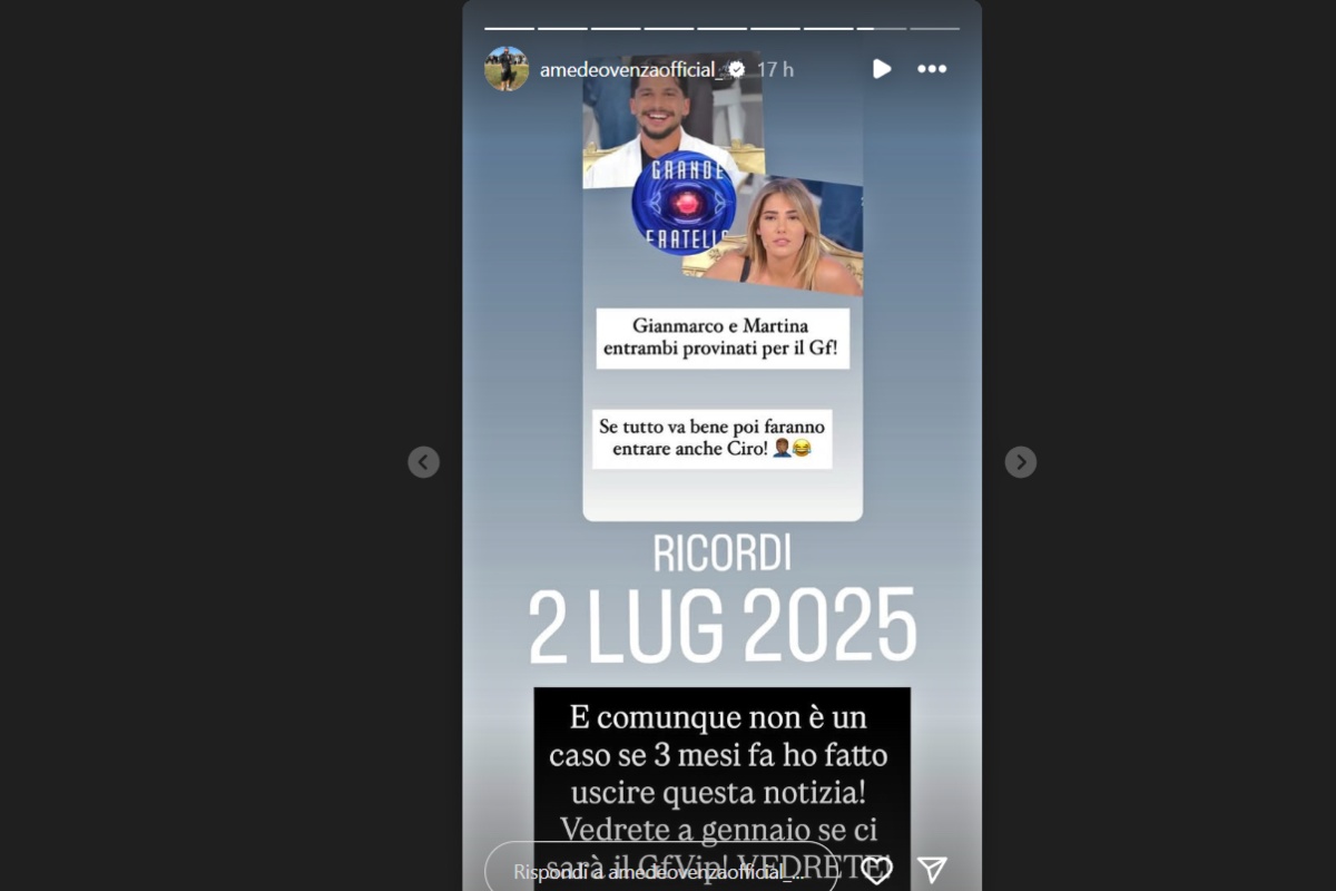 Martina De Ioannon e Gianmarco Steri si ritrovano al Grande Fratello (Screen Ig)