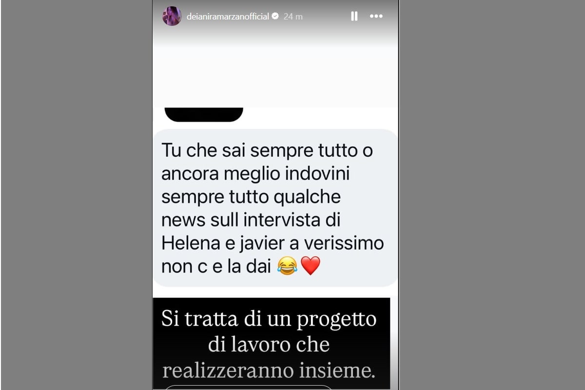 helena prestes e javier martinez annuncio