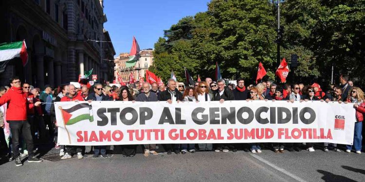 Stop genocidio, sciopero Cgil