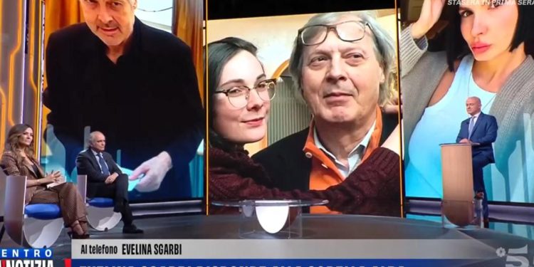 Vittorio Sgarbi, la figlia Evelina (Foto: Dentro la notizia)