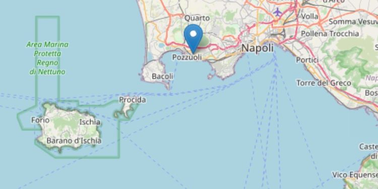 Terremoto Campi Flegrei oggi, 5 ottobre 2025 (Foto: INGV)