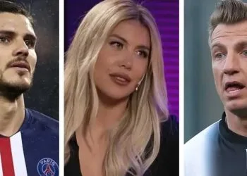Wanda Nara, Maxi Lopez e Mauro Icardi collage
