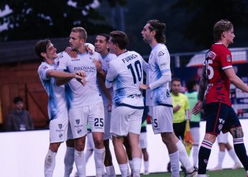 Un'esultanza del Lecco (da facebook.com/CalcioLecco1912)