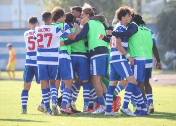 La Pro Patria esulta (da facebook.com/aurorapropatria1919official)