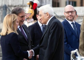 Mattarella con Meloni, Fontana e La Russa
