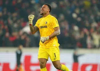 Noah Atubolu in campo con il Friburgo (Foto: Web)