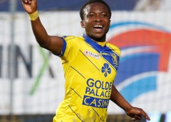 Samuel Asamoah esulta per un gol (da Facebook)