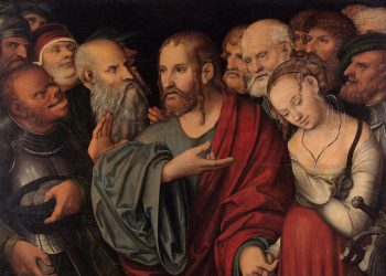 Lucas Cranach il giovane, "Cristo e l'adultera" (1532)