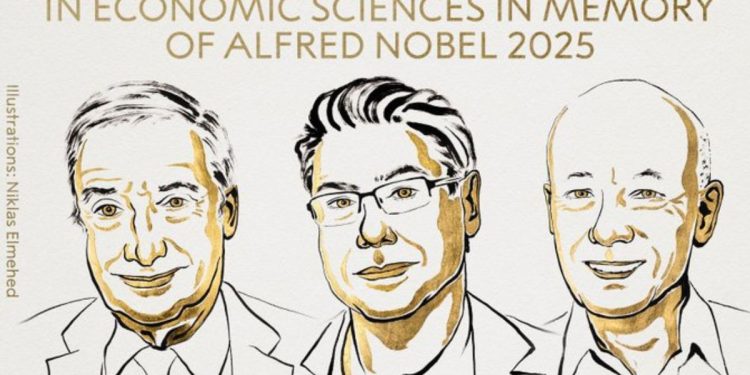 Joel Mokyr, Philippe Aghion e Peter Howitt: vincitori Nobel Economia 2025 (Foto: Twitter/X -The Nobel Prize)