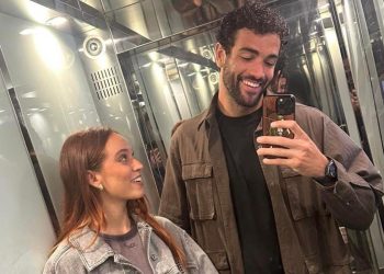 Il selfie di Matteo Berrettini e Vanessa Bellini (dai social di Matteo Berrettini)