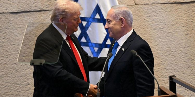 Trump e Netanyahu alla Knesset