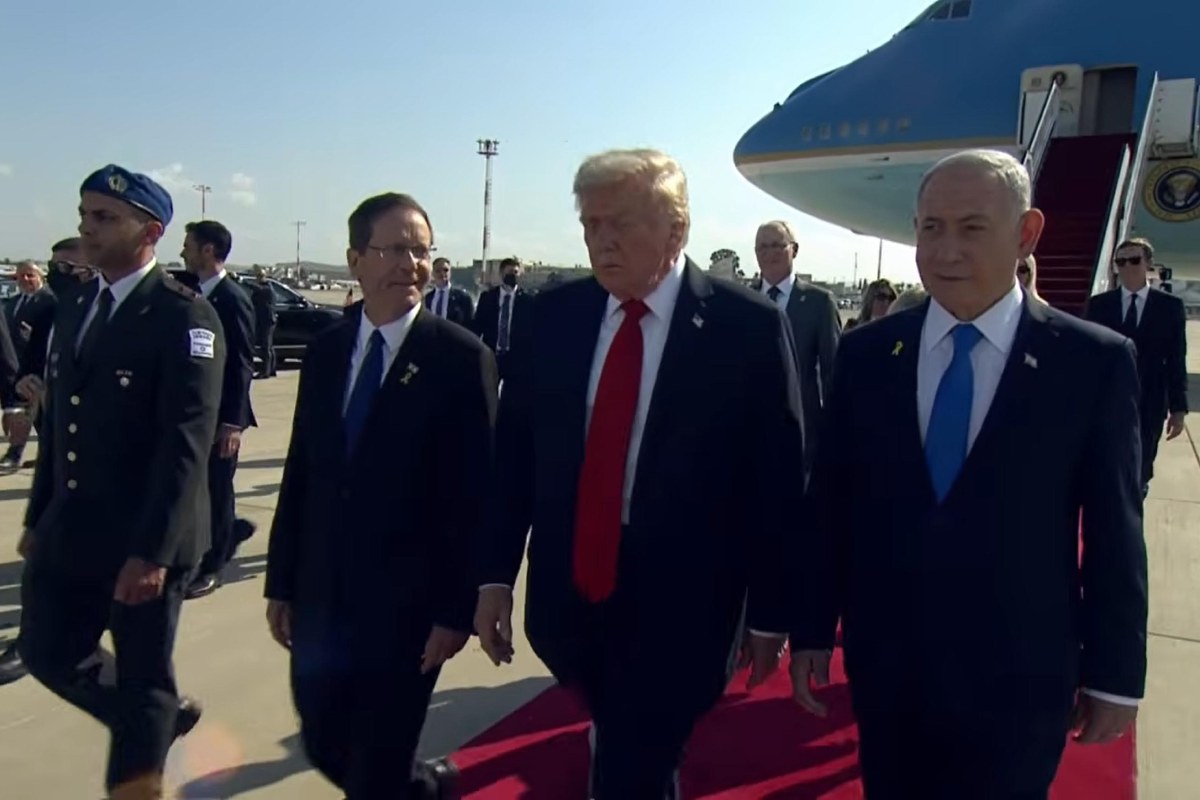 Trump, Herzog e Netanyahu