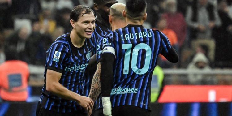 Nicolò Barella e Lautaro Martinez con l'Inter (Foto ANSA)
