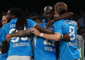 I calciatori del Napoli (Foto ANSA)