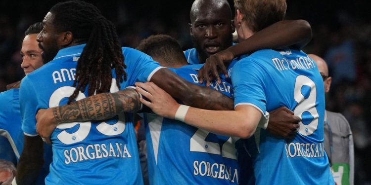 I calciatori del Napoli (Foto ANSA)