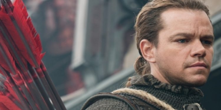 Matt Damon nel film action fantasy The Great Wall (Foto Web)