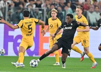 Jonathan David in Juventus Borussia Dortmund (Foto ANSA)