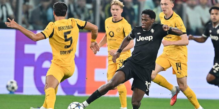 Jonathan David in Juventus Borussia Dortmund (Foto ANSA)